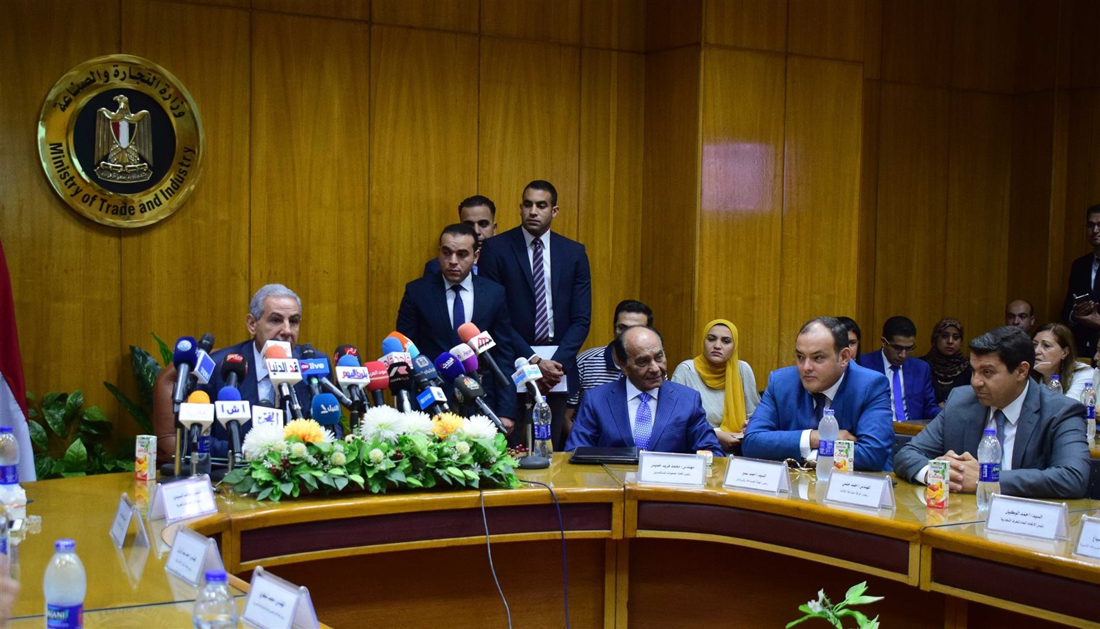 جانب من المؤتمر الصحفى لقابيل