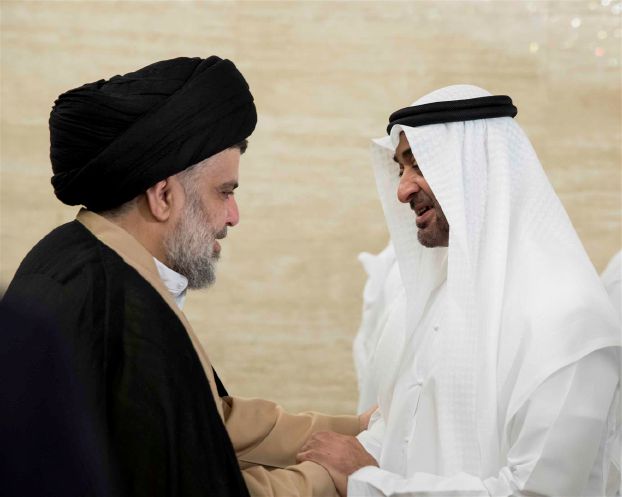 مقتدى الصدر وولى عهد ابو ظبى مقتدى الصدر وولى عهد ابو ظبى