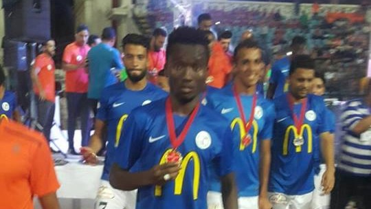 لاعبي الداخليى بعد الحصول على ميدليات المركز الأول بالدورة 