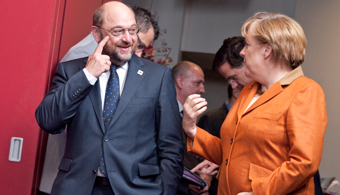 ميركل وشولتز