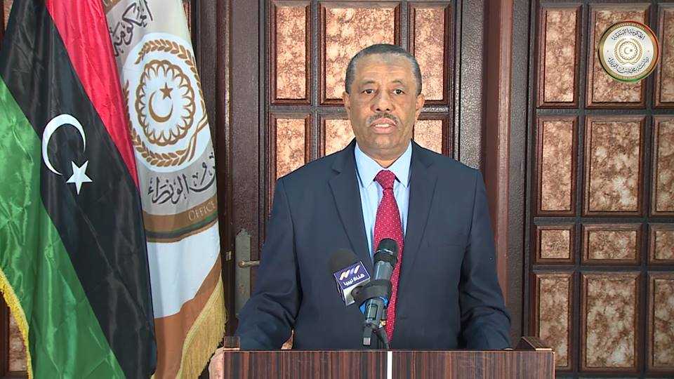 رئيس الحكومة الليبية الموقتة عبدالله الثني رئيس الحكومة الليبية الموقتة عبدالله الثني