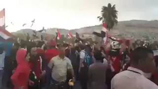 احتفالات جماهير سوريا