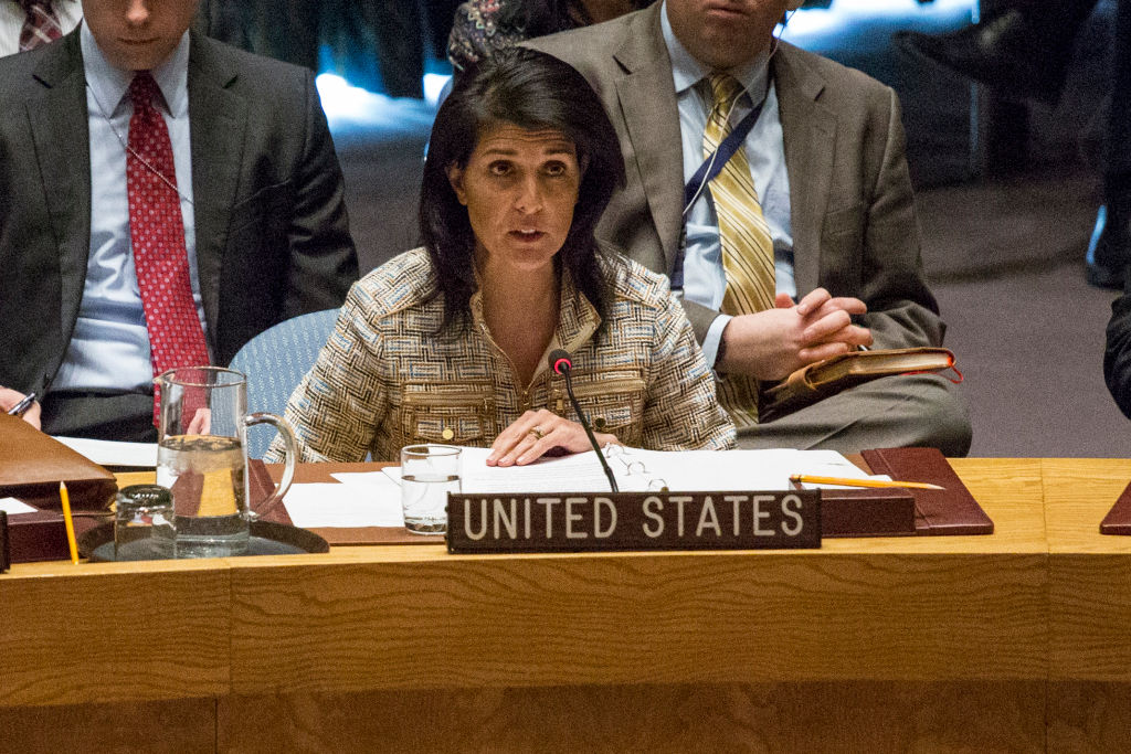 السفيرة الأمريكية لدى الأمم المتحدة نيكي هالي