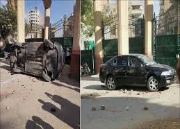 تحطم سيارة نائب برلماني بالفيوم