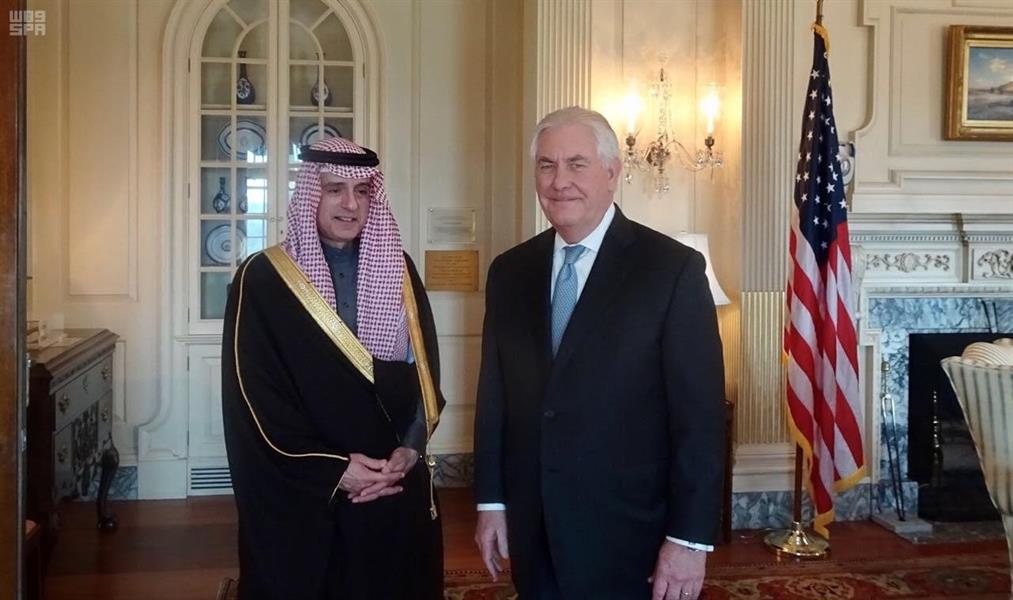 ريكس تيلرسون ونظيرة السعودي عادل الجبير