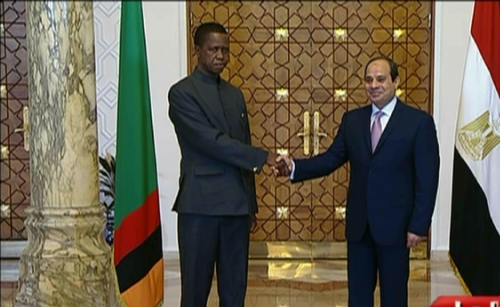 الرئيس السيسي ونظيرة الزامبي