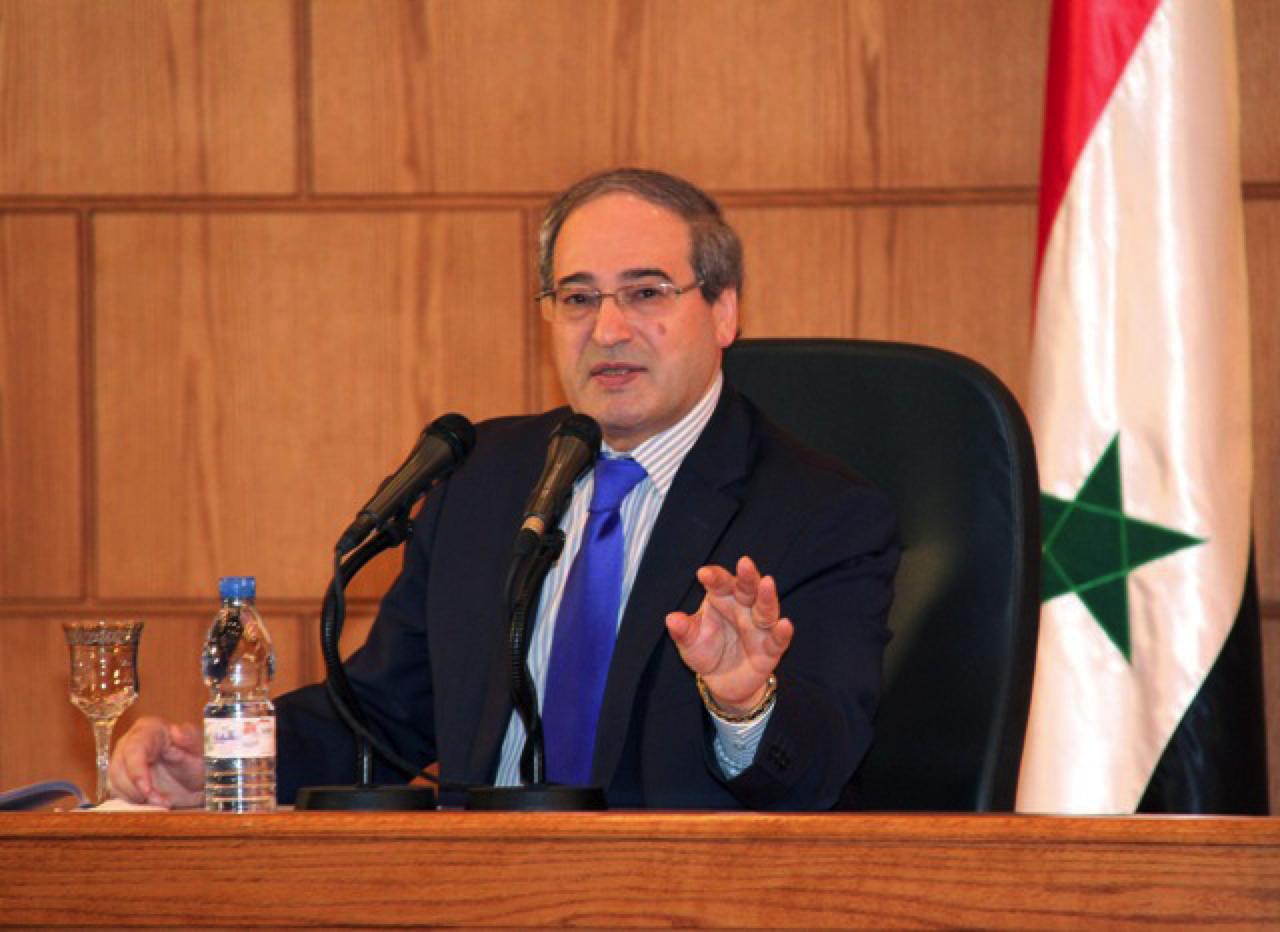 نائب وزير الخارجية السوري فيصل المقداد