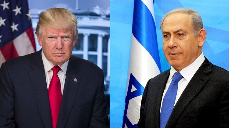الرئيس الأمريكي دونالد ترامب ورئيس الوزراء الإسرائيلي الرئيس الأمريكي دونالد ترامب ورئيس الوزراء الإسرائيلي