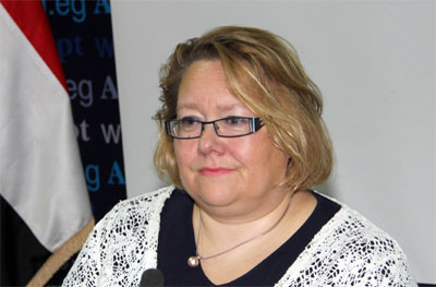 لورا كانسيكاس سفيرة فنلندا بالقاهرة 