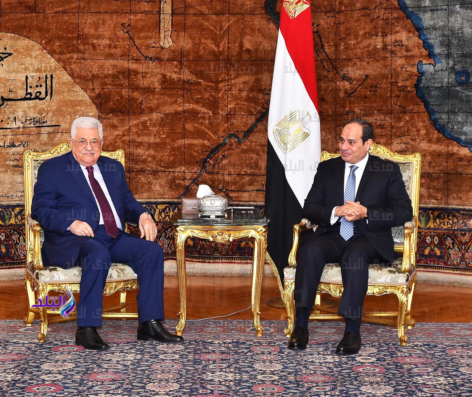 الرئيس السيسى يلتقى الرئيس الفلسطيني محمود عباس 