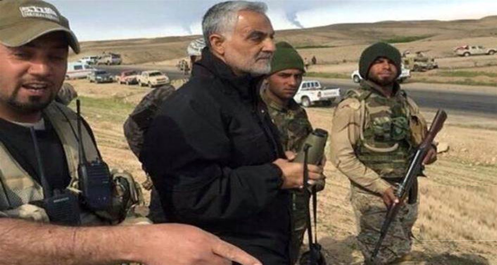 قاسم سليماني قائد فيلق القدس الإيراني خلال وجوده في سوريا