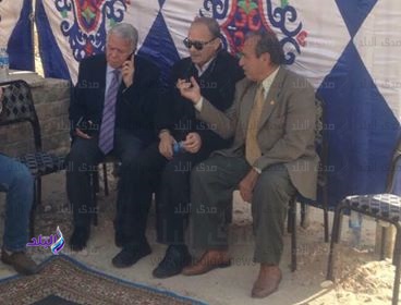 حسن حمدي يحضر جنازة إبراهيم نافع 