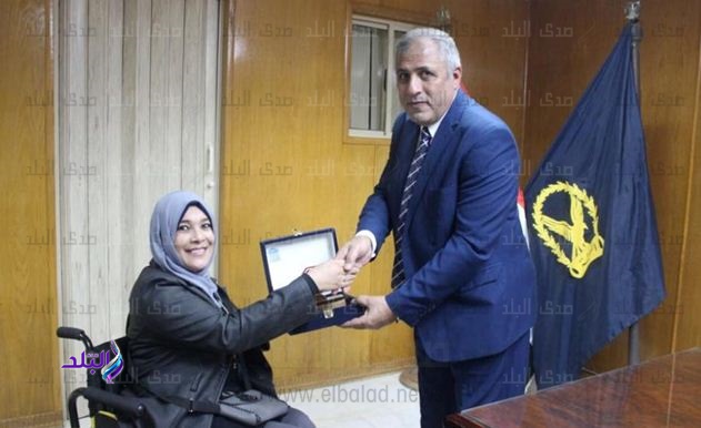 تكربم فادية سمير بطلة أفريقيا فى تنس الطاولة