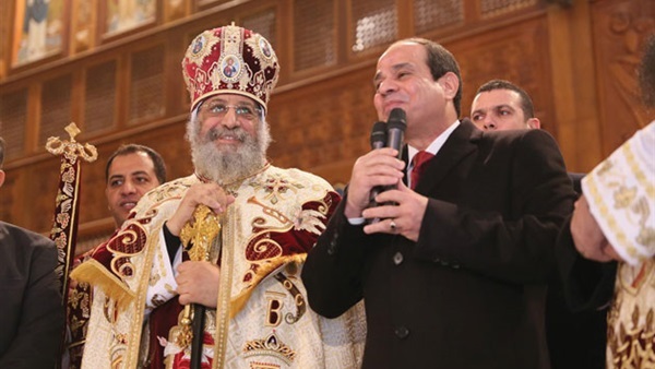 الرئيس السيسي والبابا تواضروس الرئيس السيسي والبابا تواضروس