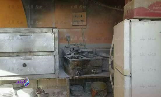 حريق بكافيه بنادي الصيد الرياضي بالمحلة