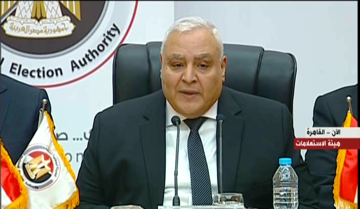 المستشار لاشين ابراهيم رئيس الوطنية للانتخابات  