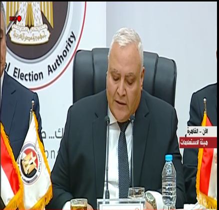 المستشار ابراهيم لاشين رئيس الوطنية للانتخابات 