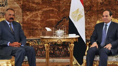 جانب من لقاء الرئيس السيسي بنظيره الإريتري