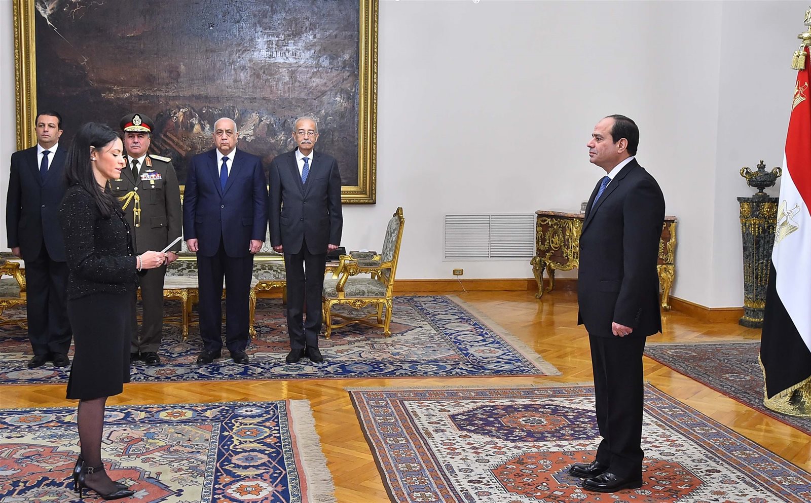 وزيرة السياحة تؤدى اليمين أمام الرئيس السيسى