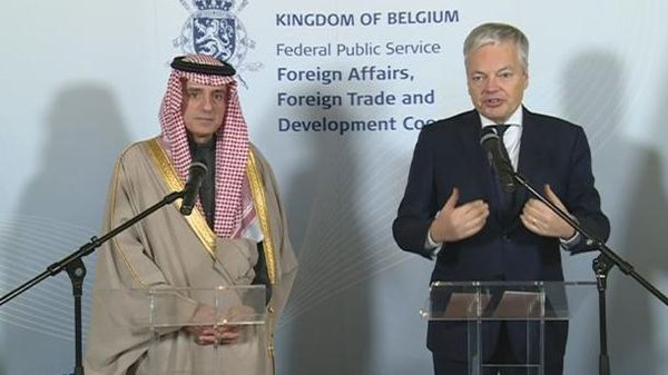 الجبير ونظيره البلجيكى الجبير ونظيره البلجيكى