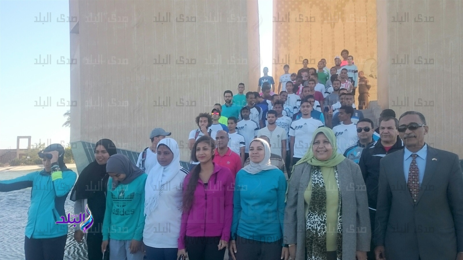 إنطلاق ماراثون " حملة التحدى " من أمام السد العالى بأسوان 