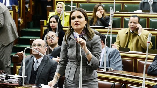 سحر نصر خلال جلسة البرلمان