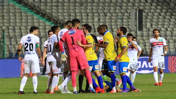 جانب من مباراة الزملك والأسيوطي