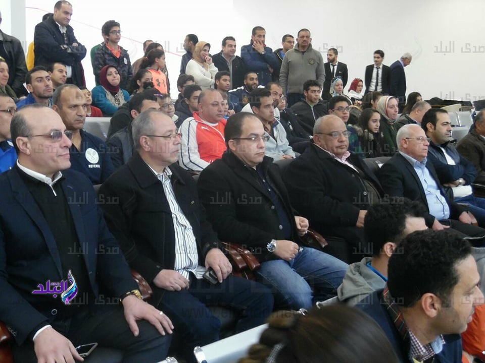محافظ بورسعيد ورئيس اتحاد الاسكواش 