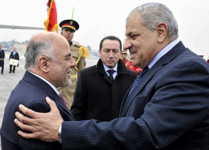 المهندس إبراهيم محلب ورئيس الوزراء العراقي