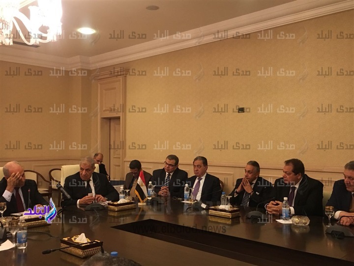 محلب والوفد المصري فى العراق 