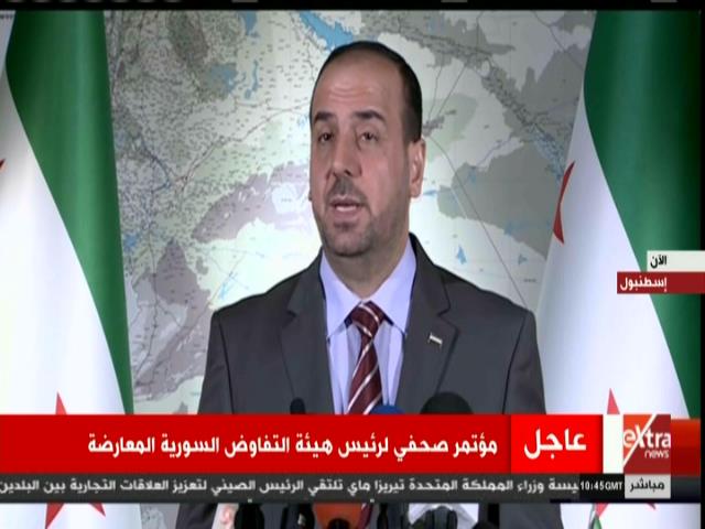 نصر الحريري رئيس هيئة التفاوض السورية المعارضة