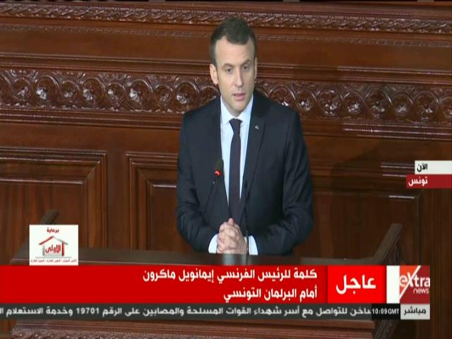  الرئيس الفرنسي ايمانويل ماكرون