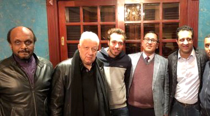 مرتضى منصور ومحمد عنتر مرتضى منصور ومحمد عنتر