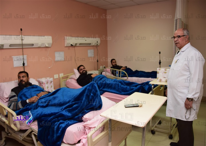 صورة لعدد من مصابي العمليات الإرهابية في ليبيا