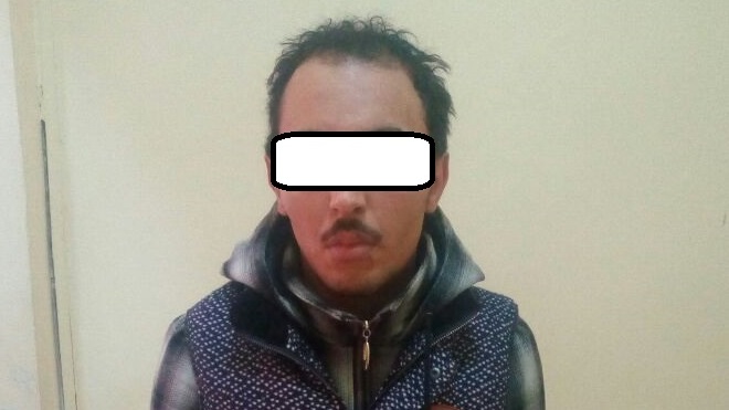 المتهم بعد ضبطه