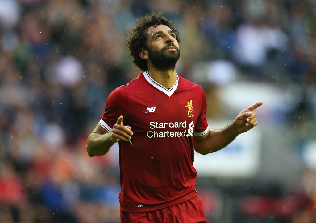 محمد صلاح لاعب فريق ليفربول الانجليزي