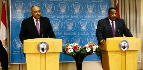 وزراء خارجية مصر والسودان وزراء خارجية مصر والسودان