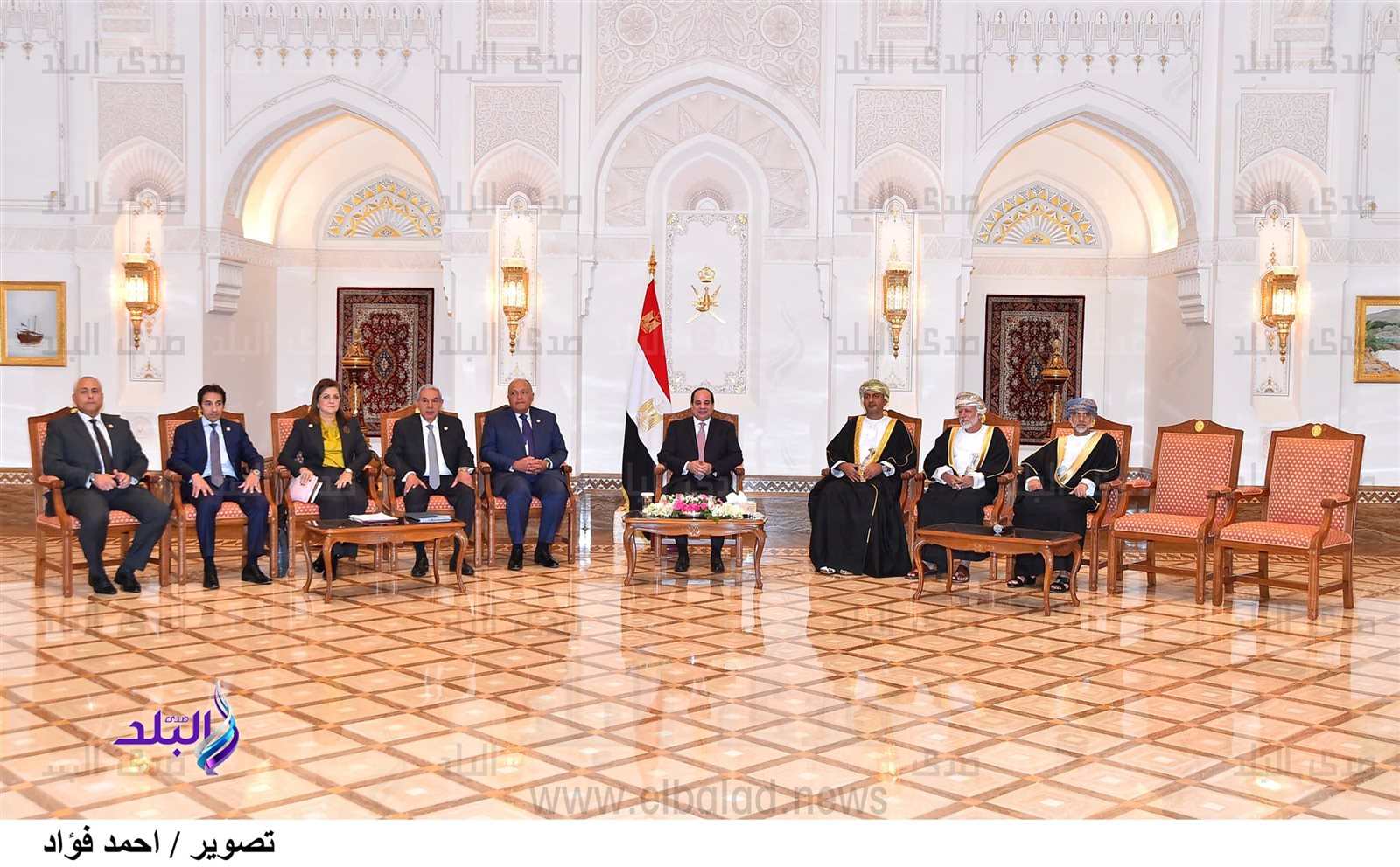 جانب من لقاءات الرئيس السيسي بعُمان جانب من لقاءات الرئيس السيسي بعُمان