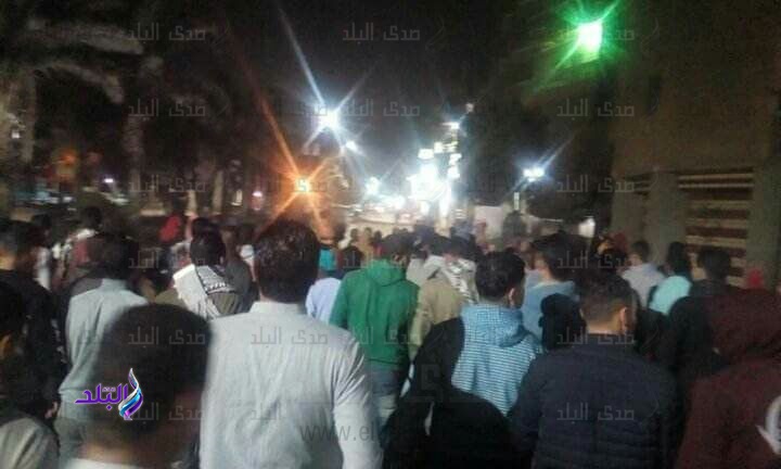 قوات الشرطة تفض مظاهرة لأهالي قرية شما بالمنوفية