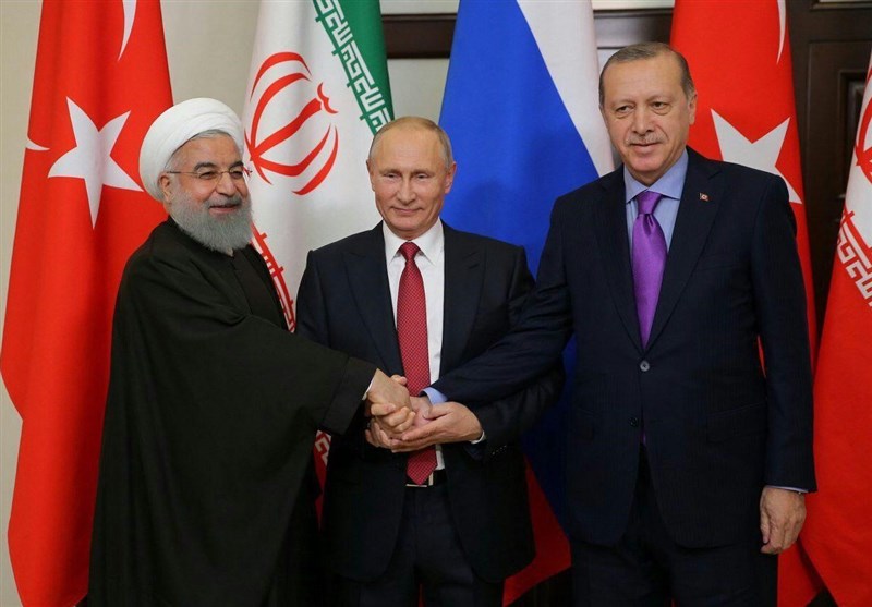 أردوغان وبوتين وروحاني أردوغان وبوتين وروحاني