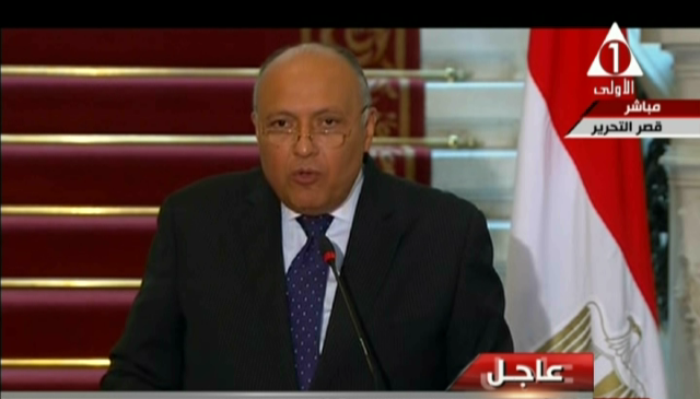 السفير سامح شكري وزير الخارجية