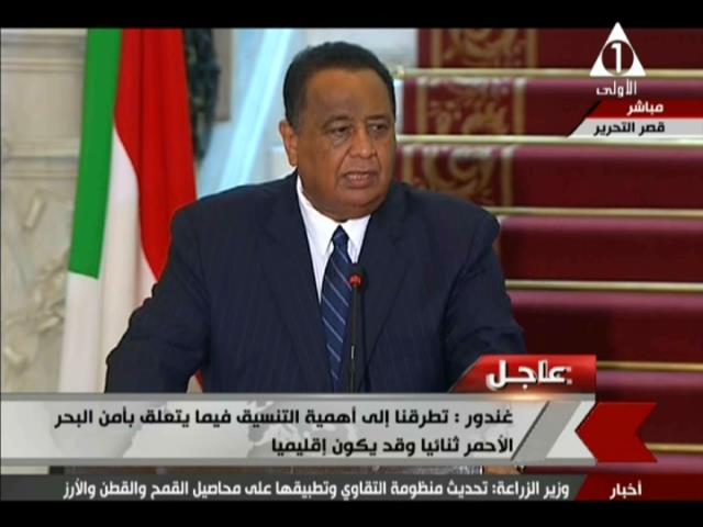 وزير الخارجية السوداني ابراهيم غندور