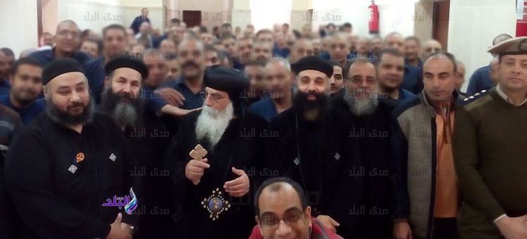 رجال الدين المسيحي فى زيارة لسجن المنيا
