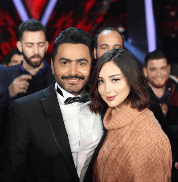 بسمة بوسيل زوجة تامر حسني