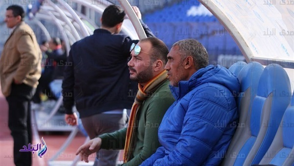معتز البطاوي والمدير الفني لسيراميكا كليوباترا 