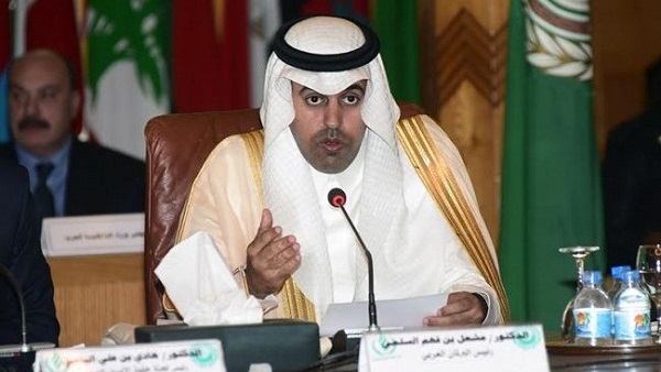 الدكتور مشعل بن فهم السلمي رئيس البرلمان العربى