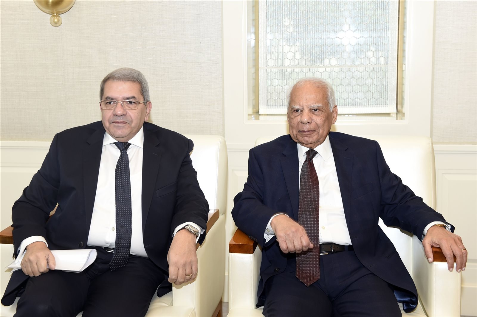 وزير المالية مع الدكتور حازم الببلاوي