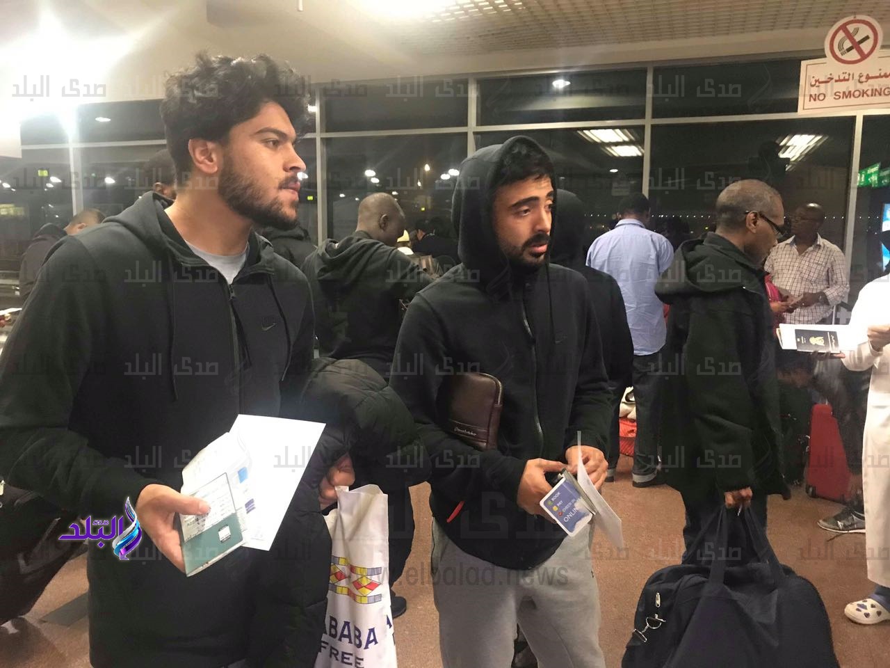  بعثة المقاصة تصل مطار القاهرة بعد بعد خوض مباراة جينيرتشن