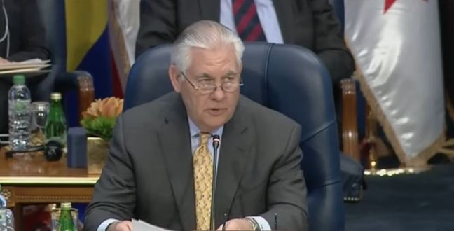 وزير الخارجية الأمريكي ريكس تيلرسون وزير الخارجية الأمريكي ريكس تيلرسون