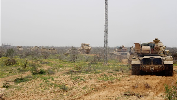 صورة للعمليات العسكرية في سيناء